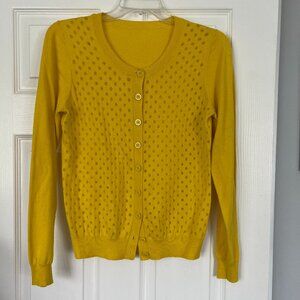 Banana Republic yellow cardigan